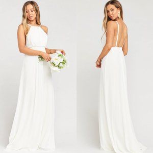 Amanda Maxi Dress in Wedding Cake Chiffon